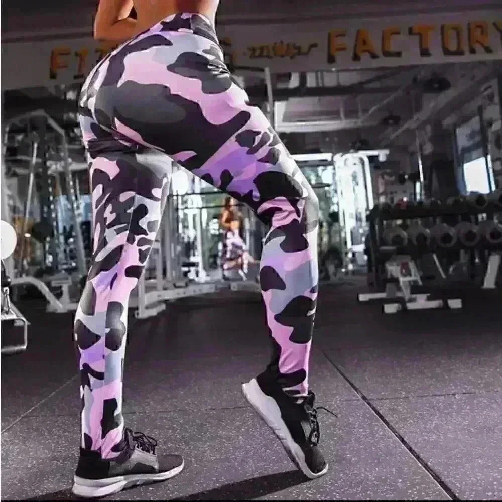 PRINTED CAMOUFLAGE LEGGINGS - Picture 2 of 7